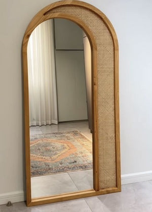 Rattan With Solid Wood Frame