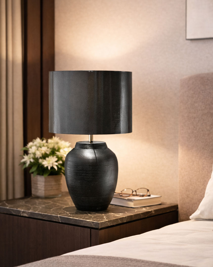 Eclipse Black Table Lamp