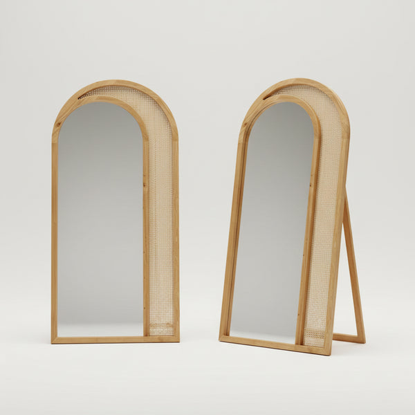 Rattan With Solid Wood Frame
