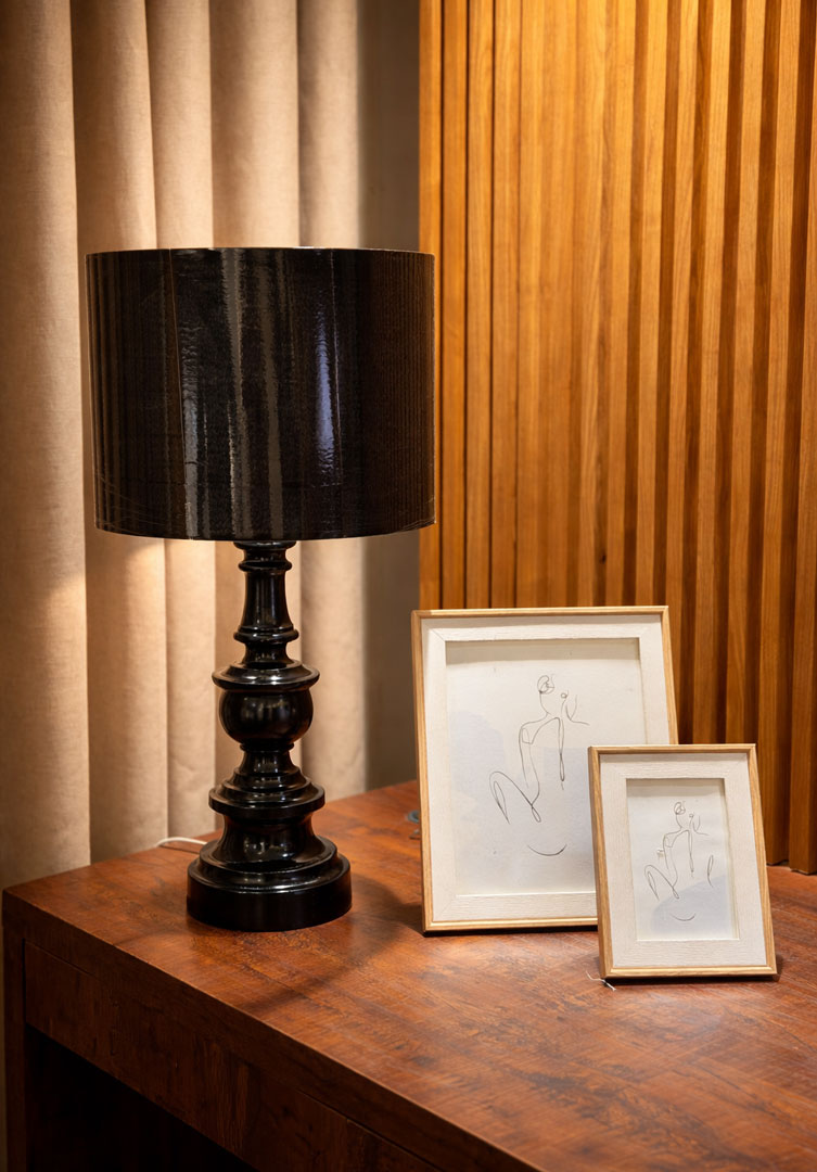 Victoria Black Table Lamp