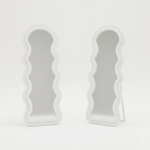 Wavy Stand Mirror