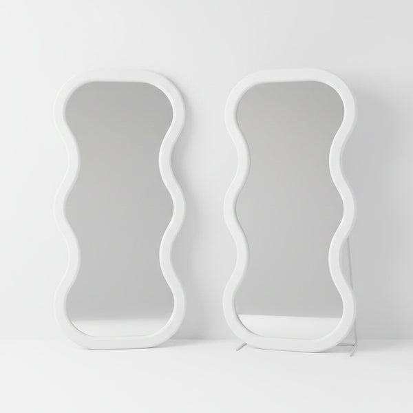 Wavy Stand Mirror