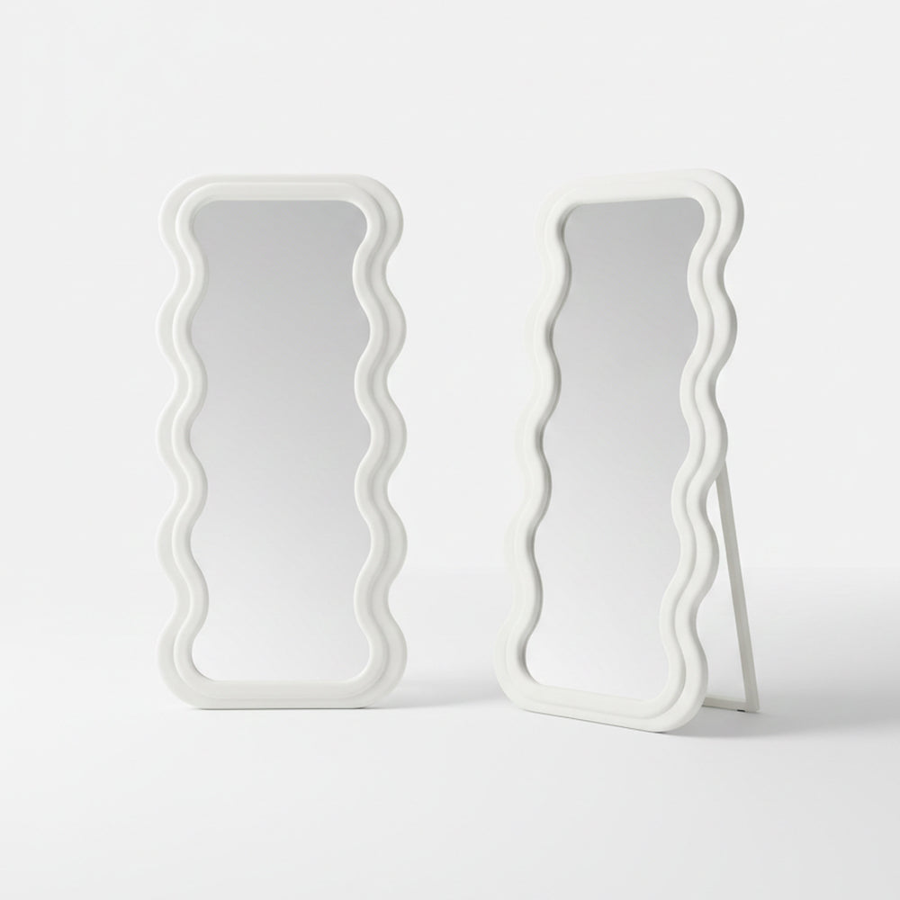Wavy Stand Mirror