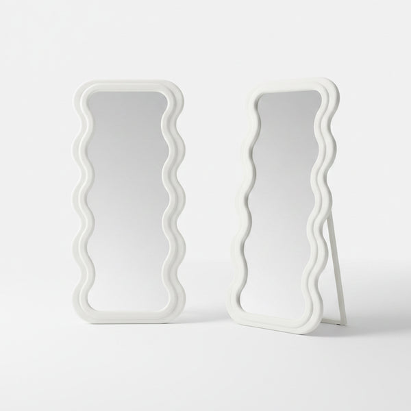 Wavy Stand Mirror