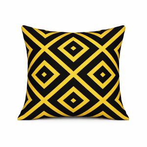 Boxed Golden Printed Cushion Cover