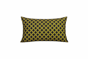 Golden Bloom Printed Cushion Cover
