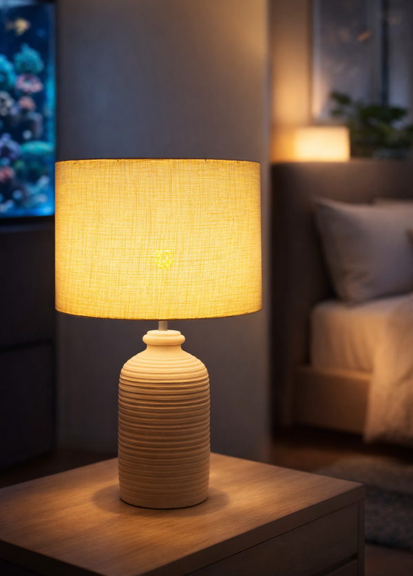 White Tera Table Lamp