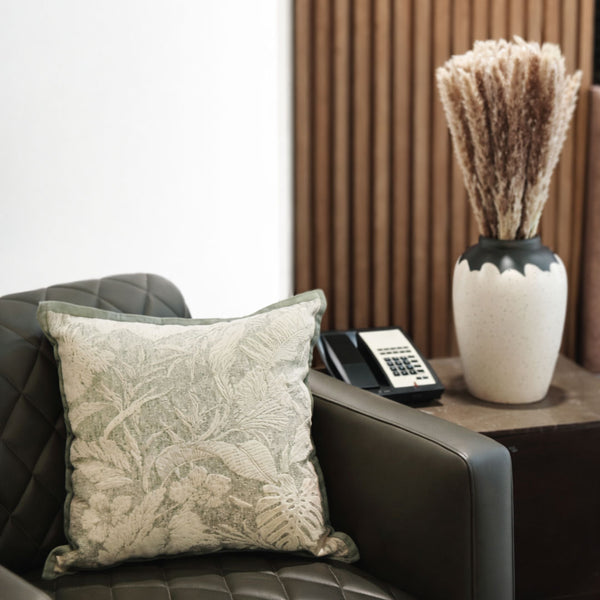 Ash Woven Texture Cushion Cover