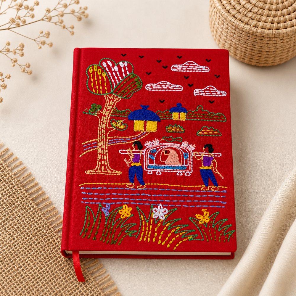 Handcrafted Nakshi Village Art Notebook