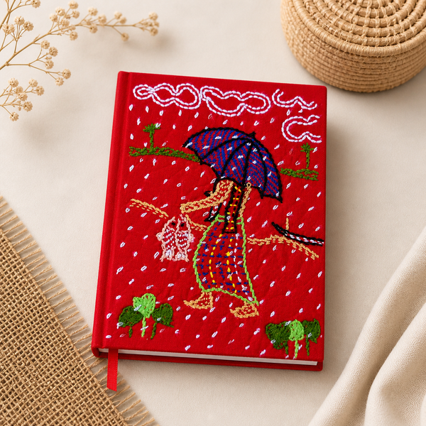 Handcrafted Nakshi Rain Story Notebook