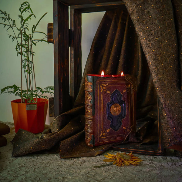Vintage Book Candle