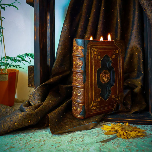 Vintage Book Candle