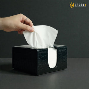 Premium Leather Tissue Box Holder