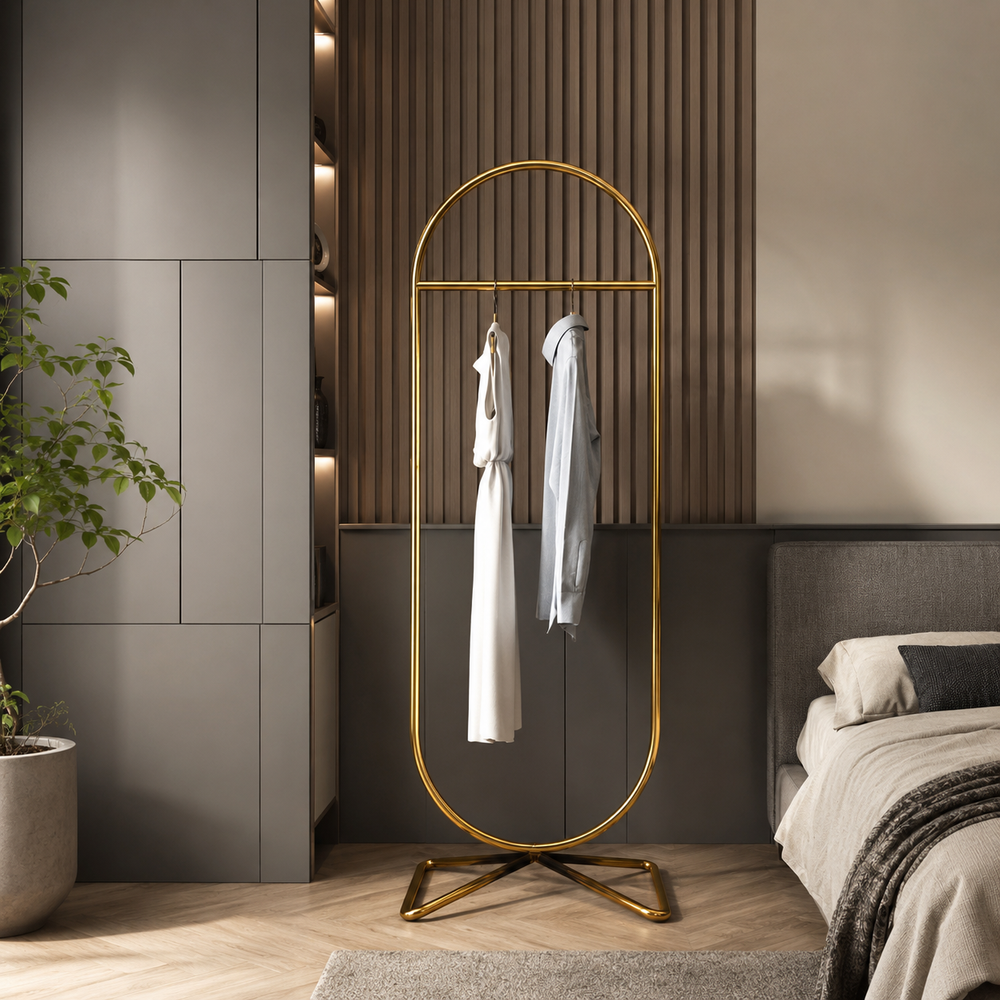 Premium Wrought Iron Clothing Rack