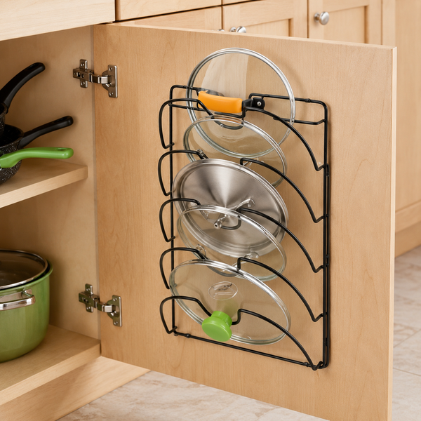 Premium Wrought Iron Lid Holder
